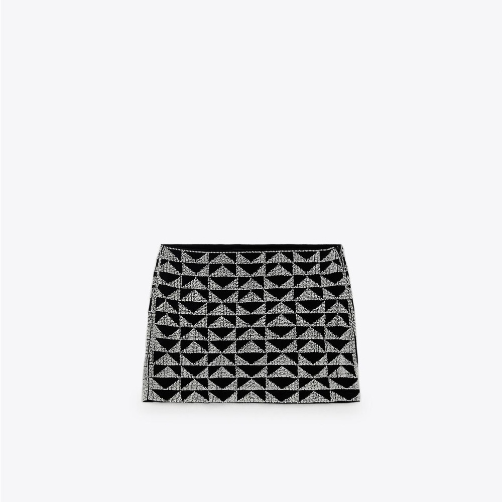 Zara Black and Silver beading